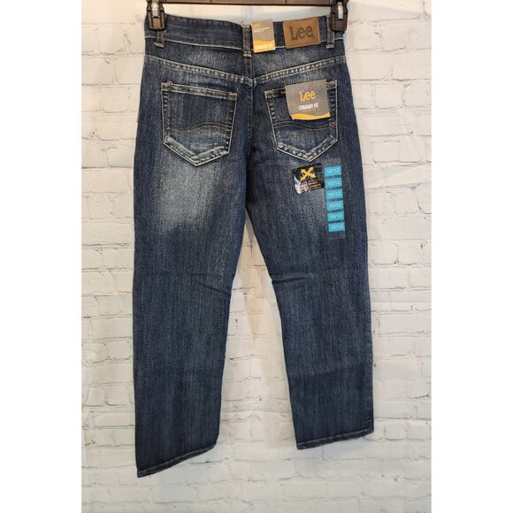 Lee Jeans Straight Fit Active Stretch Blue Boys Size 10/12 NEW WITH‎ TAGS - Picture 5 of 10